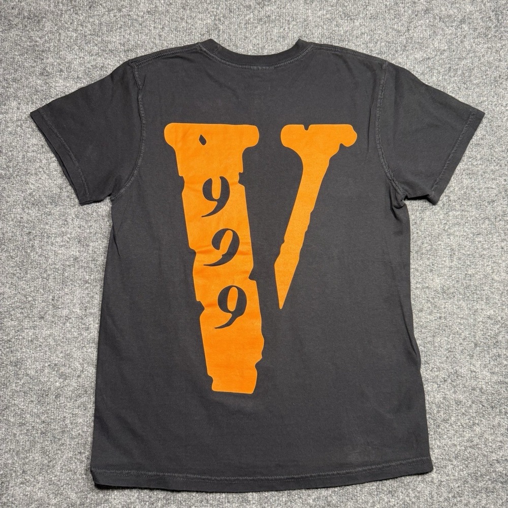 VLONE Juice Wrld Legends Never Die 999 T-Shirt Black Orange Size Small